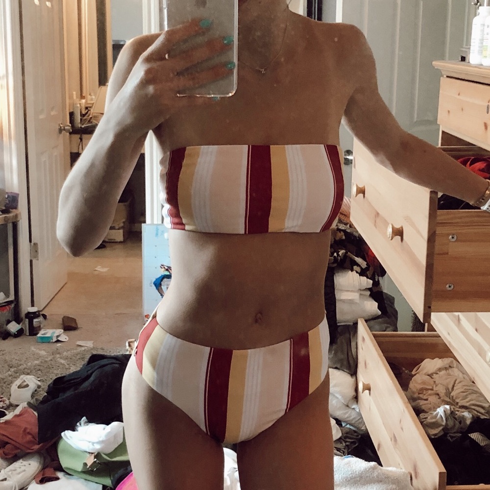 Shein Strapless High-wasted Bikini NWOT